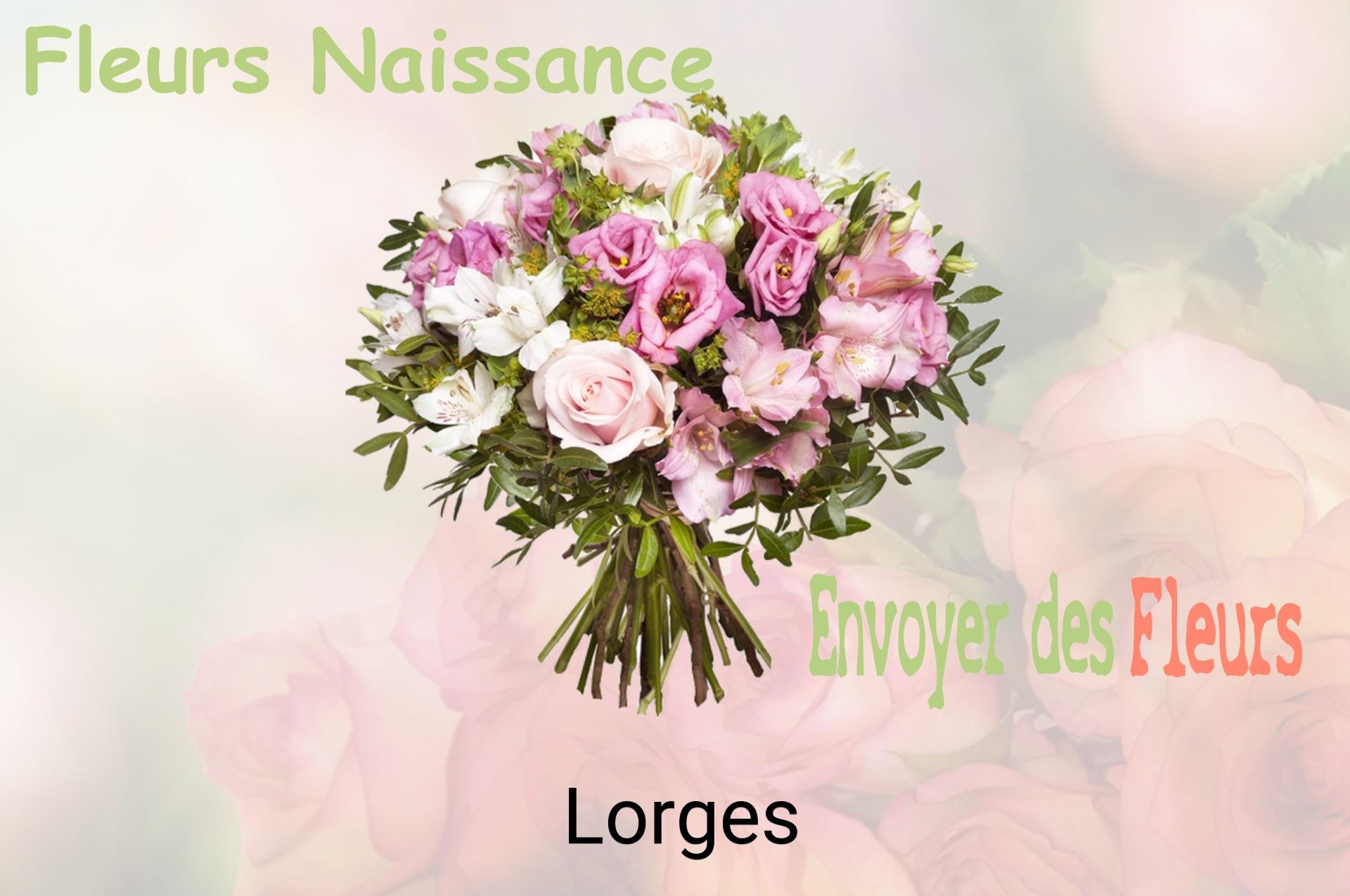 Bouquet de fleurs de naissance livré à Lorges